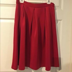 New York & Company pleated midi skirt